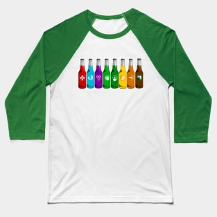 Zombie Perks Lined Up on Emerald Green Baseball T-Shirt